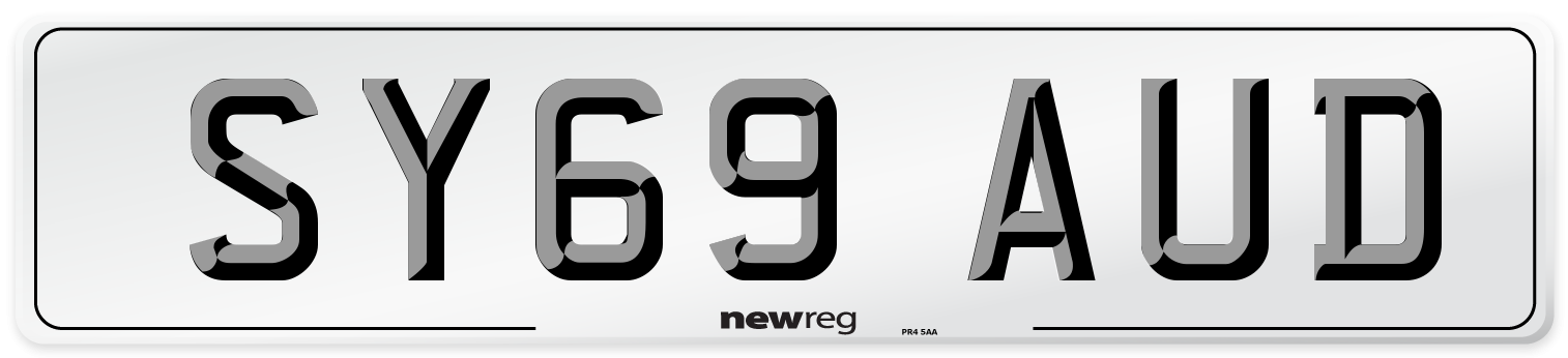 SY69 AUD Number Plate from New Reg